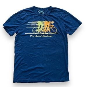NEW Chaser Dark Blue Ten Speed Bicycle Challenge Crewneck Graphic Tee Size L